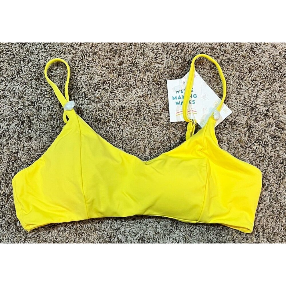 Dippin' Daisy's Eco Redondo Bikini Top ~ Yellow  ~  Size Med